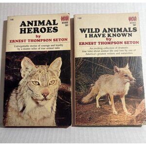 Wild Animals I Have Known & Animal Heroes by Ernest Thompson Seton PB Tempo